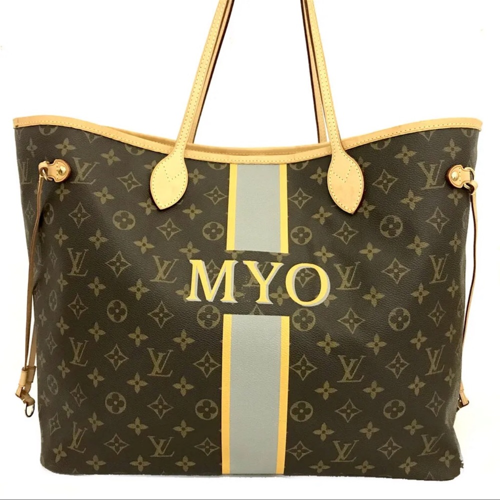 Exceptional⭐️ Louis Vuitton Monogram Neverfull Bag GM Tote (Custom)